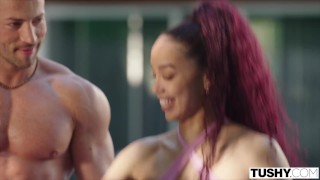 WHITEBOXXX - Gorgeous Model Mia Evans Soft Bondage Erotic Sex Full Scene