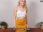 Preview 2 of Virgin teenie Fifa Targaryen casting masturbating