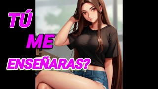 YOU TEACH THE NERD, SHY GIRL HOW YOU SHOULD SUCK HER - amsr roleplay - Argentine voice