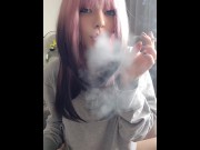 Preview 1 of Your Egirl stepsis smoking in your face(full vid on my 0nlyfans/ManyVids)