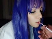 Preview 4 of Hot Egirl being fed cigarette by stepdad (full vid on my 0nlyfans/ManyVids)