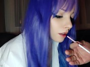 Preview 5 of Hot Egirl being fed cigarette by stepdad (full vid on my 0nlyfans/ManyVids)