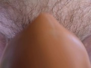 Preview 2 of Extreme Close Up and Female POV Blowjob - Thick Cock Fucks Male Sex Toy