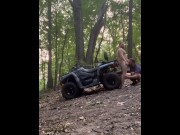 Preview 2 of  explore on ATV and end up fucking in the woods