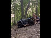 Preview 3 of  explore on ATV and end up fucking in the woods