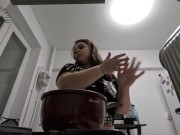 Preview 6 of Sexy latina farting loud in leather while making your dinner EXTENDED TEASER