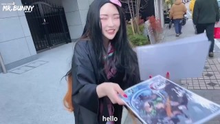 Korean Babe Gets TRIPLE CREAMPIE during 25K Subs Unboxing (AMAF)