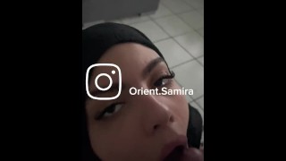 German Hijab Muslim love sucking and cum