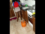 Preview 1 of QUICKIE WITH MY STEPMOM AT THE KITCHEN BEFORE HE COMES BACK HOME! (Kenyan Pure Taboo)