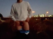 Preview 2 of I had challenged masturbate outside.