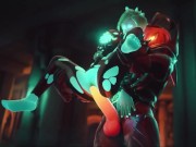 Preview 1 of Tracer Hard Dick Riding And Creampie Amazing Halloween Hentai Story | Hottest Overwatch Hentai 4k