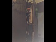 Preview 3 of (risky!) gorgeous bbw masturbates with bedroom door open (people home)