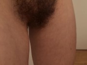 Preview 5 of He jerked off his cock on my hairy pussy