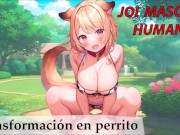Preview 1 of JOI en español para esclavos sexuales. Transformación en perrito.