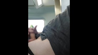 Jerking off on a Melbourne Train