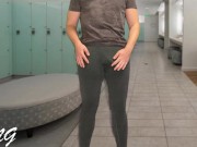Preview 1 of Hands free cumshot in tight pants