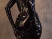 Preview 4 of Nun in a latex suit slapped her big ass for her sins
