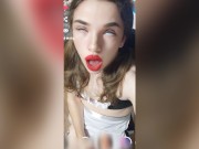 Preview 2 of compilation of cumming sexy tranny