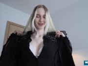 Preview 2 of Classy blonde Shina Ryen seduces and fucks her boss POV