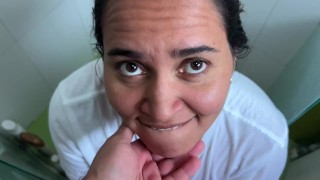 POV Fucking a stranger without a condom while she exercises. She calls me because she is pregnant!