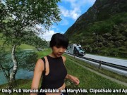 Preview 3 of Public Dildo Solo By Side of Busy Road