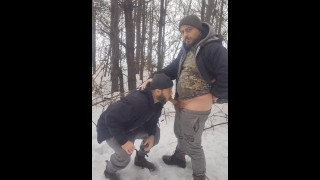 Sucking Dick on a Forest Trail