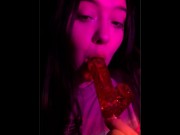 Preview 3 of Pretty girl sucks cock like it's caramel