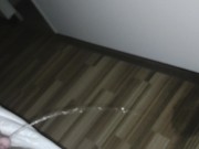 Preview 5 of First morning piss from bed on floor in hotel room- didn't want to get out of bed