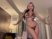 Preview 5 of Stephanie has Huge Tits and loves to tease (Bikini Try on Haul)