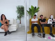 Preview 2 of Rebeka Rock and her sexy Blind Date! Which one of these dudes will fuck her?