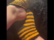 Preview 3 of Fuzzy Sock Foot Play (Full Vid on MV)