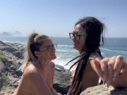 Preview 1 of ME AND MY FRIEND GOT ​​HORNY AND FUCKED ON THE NUDE BEACH