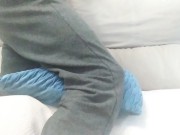 Preview 2 of 🇬🇧🇺🇸Handsome Man With Good Body Fucks The Cushion On The Sofa Thinking It's Your Ass