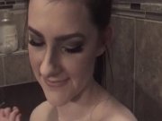 Preview 2 of Step Sister Gives Step Brother A Valentine's Day Shower Blowjob And Sex - Peachy Pussy