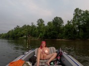 Preview 1 of Creampied Me On The Lake In OurBoat
