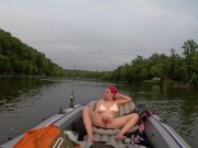 Preview 3 of Creampied Me On The Lake In OurBoat