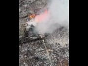 Preview 5 of Florida man Pisses on fire