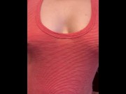 Preview 4 of Hard nipples with see through top…
