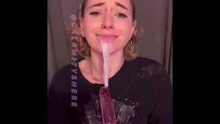Tiana Blow OnlyFans SOLO 15min BJ Deepthroat and Playing with Cum