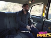 Preview 3 of Female Fake Taxi She lets her passenger play with her massive tits