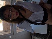 Preview 5 of my boss catches me masturbating in the office and so that he won't fire me we had anal sex and blowj