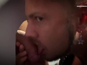Preview 2 of Blowjob big dick glory hole with cum in mouth