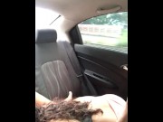Preview 2 of I ate my coworker's delicious pussy in the back seat of an Uber