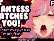 Preview 1 of F4F - Giantess Catches & Teases You! [3Dio] [Ear Eating] - NSFW - Preview!