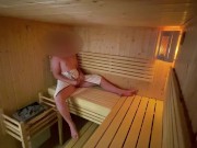Preview 2 of Risky sauna masturbation