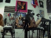 Preview 6 of Bonnie in a Gyno Chair Playing with her Perfect Pink Pussy & HUGE Clit till' she ERUPTS. 9 POV's H.D