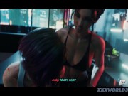 Preview 3 of CyberFuck! Futuristic Implant Saloon Girls Go Wild 🃏 4K 60FPS