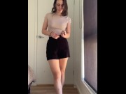 Preview 6 of Sexy Teen Strips Brunette With a booty