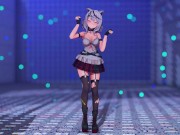 Preview 1 of 【MMD Hololive 4k/60fps】《Sakamata Chloe (沙花叉クロヱ)》~~《Nyan Cat EX》~(daniwellP feat. 桃音モモ)