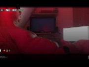 Preview 2 of Red Light Solo Anal vibrator boy